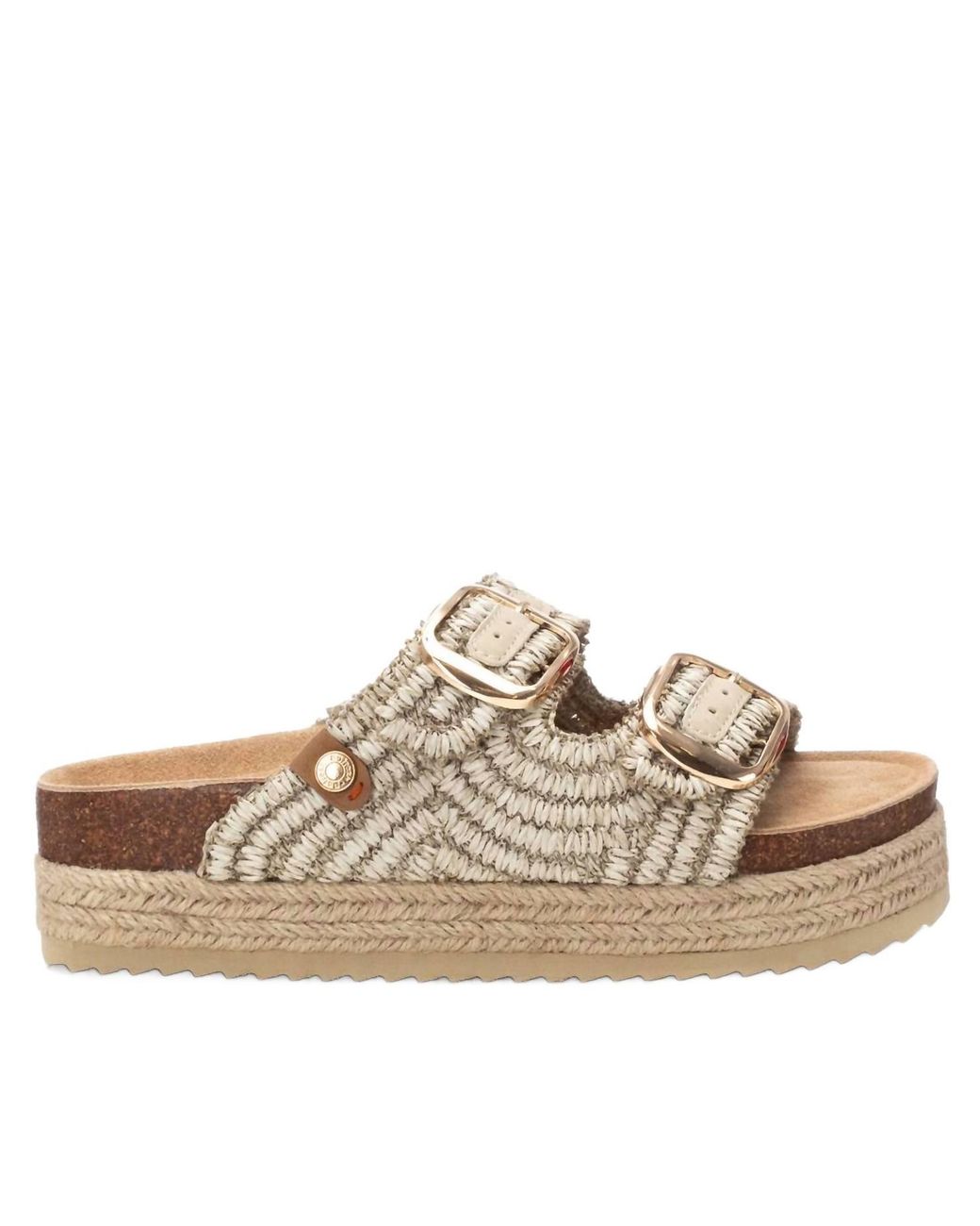 Xti Natural Double Strap Sandals