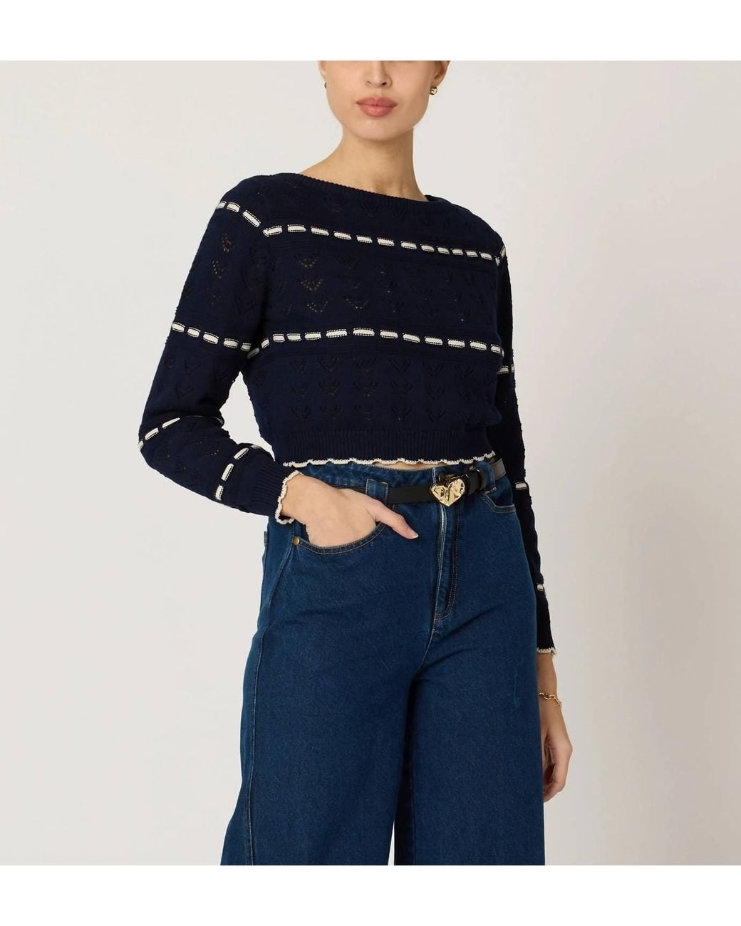 Cleobella Blue Estrella Sweater