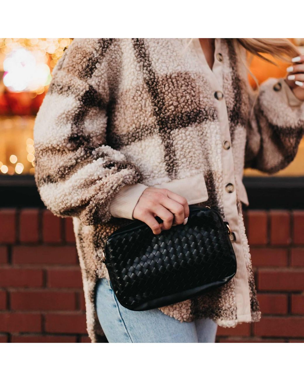 Pretty Simple Brown Camera Crossbody Bag