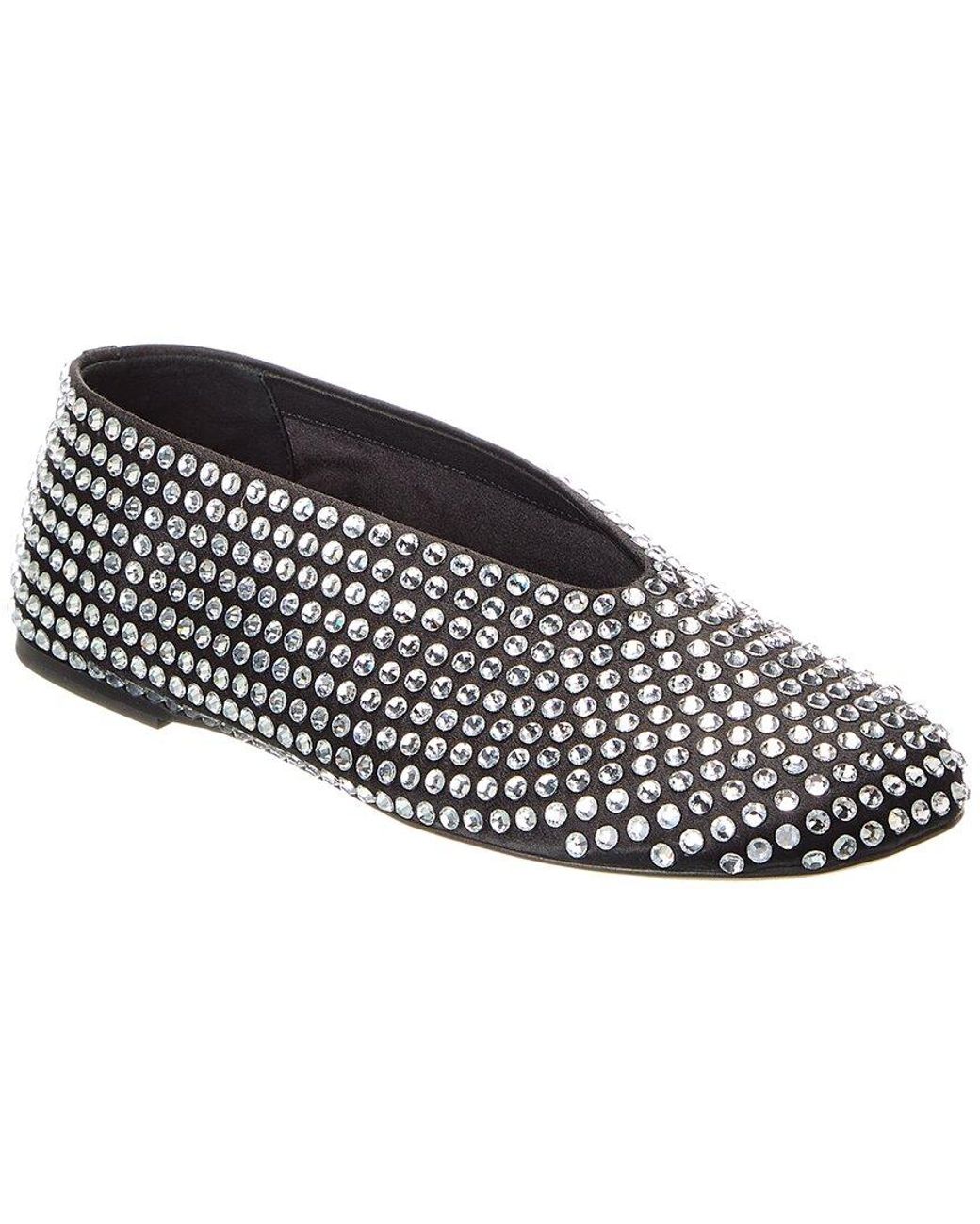 Khaite Black The Marcy Silk Flat