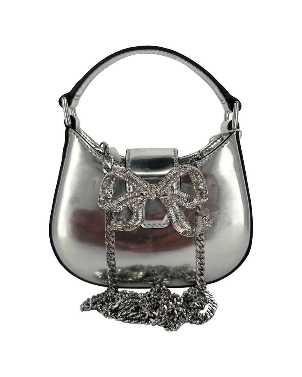Self-Portrait Black Structured Shoulder Bag
