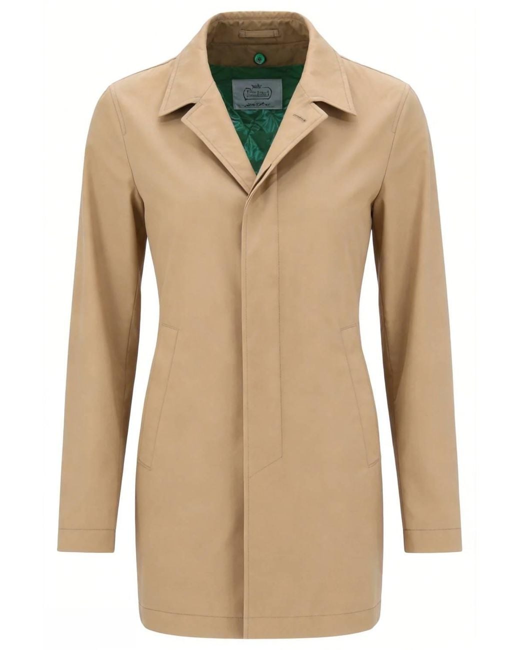 Herno Natural Single-Breasted Coat for men