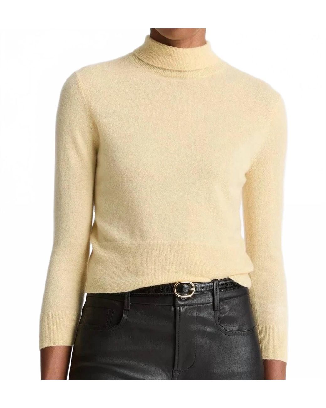 Vince Natural Mock Neck Sweater