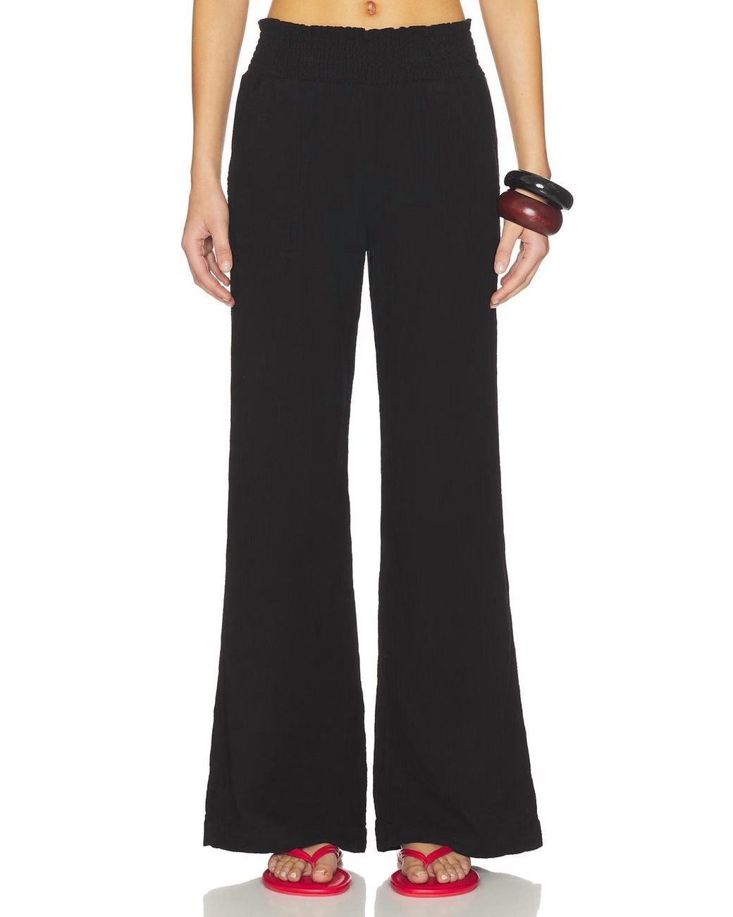 Leg Pulling Machine Bobi Pull-On Wide Leg Pants in Black | Lyst