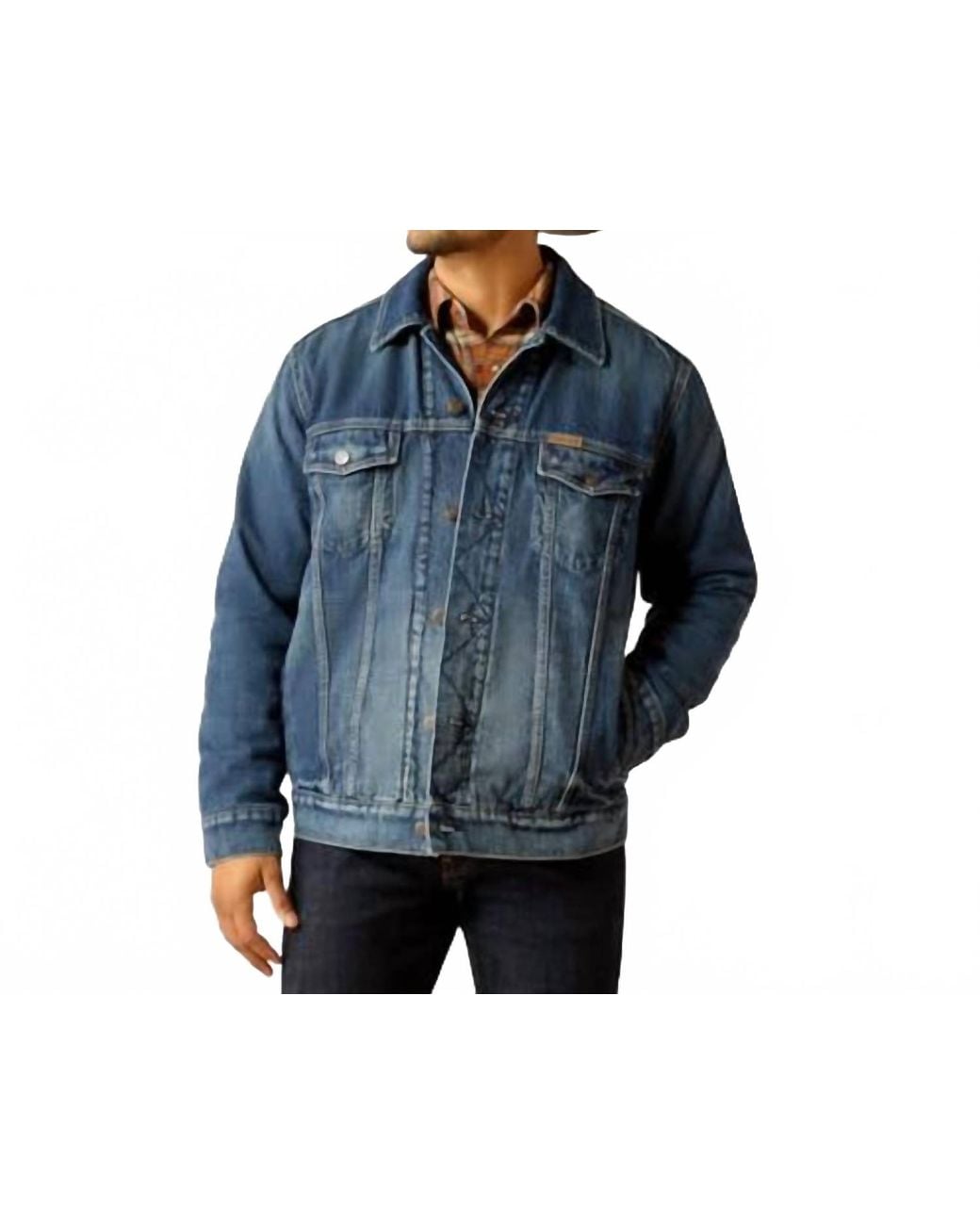 Ariat Blue Blanket Lined Trucker Jacket for men