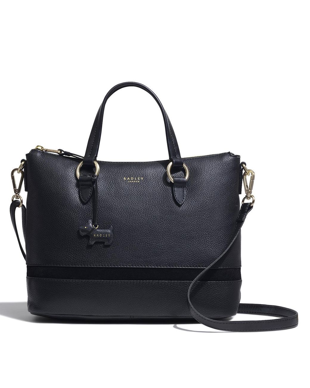 Radley Eel Alley Large Zip Top Satchel in Black Lyst