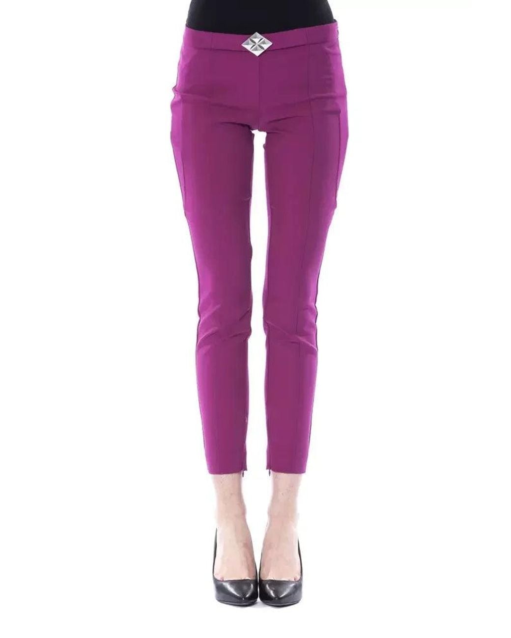 Byblos Purple Polyester Pants