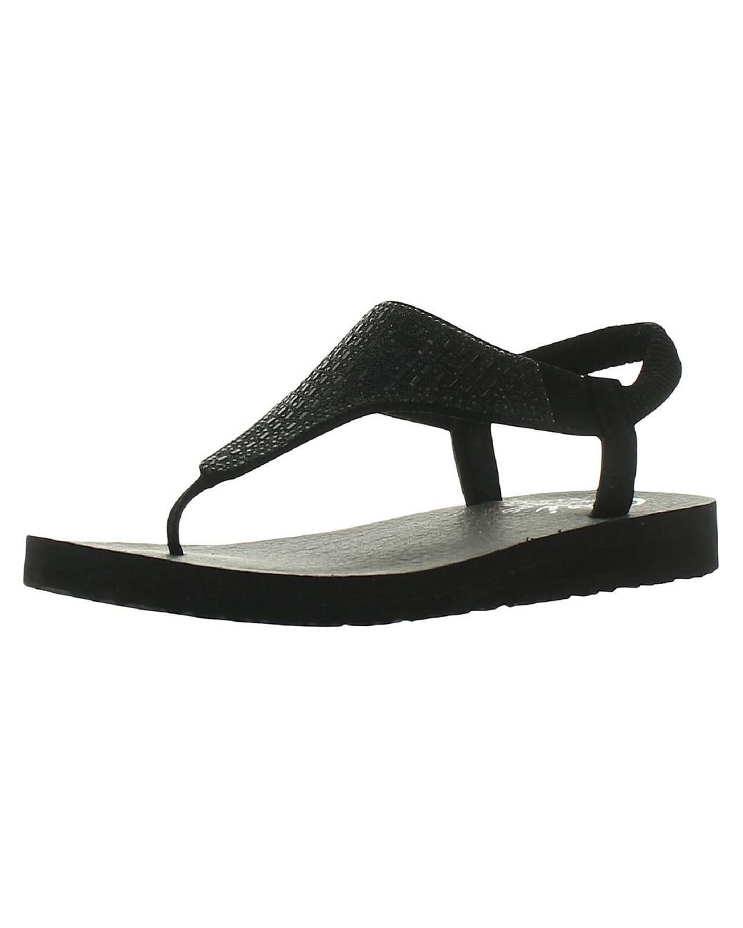 Skechers Meditation-rock Crown Slingback Yoga Foam Thong Sandals in ...
