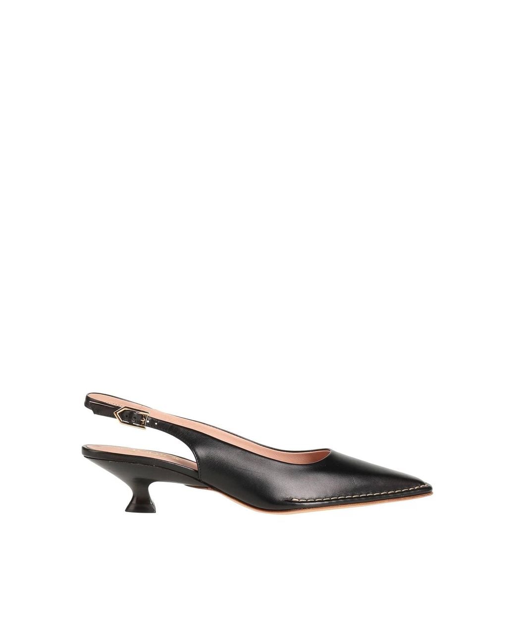 Tod's Black Slingback Leather Pumps