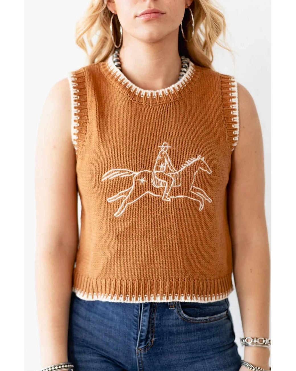 Turquoise Haven Star Rider Vest in Blue | Lyst