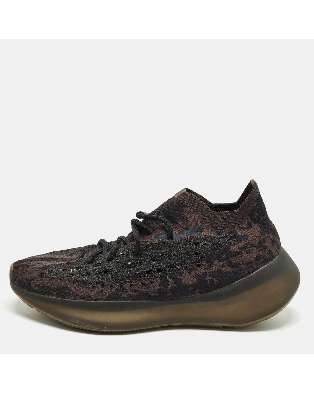 Text Tile Material Yeezy Boost 380 Size 44/ Knit Fabric Low Top Sneakers in Black for Men ...