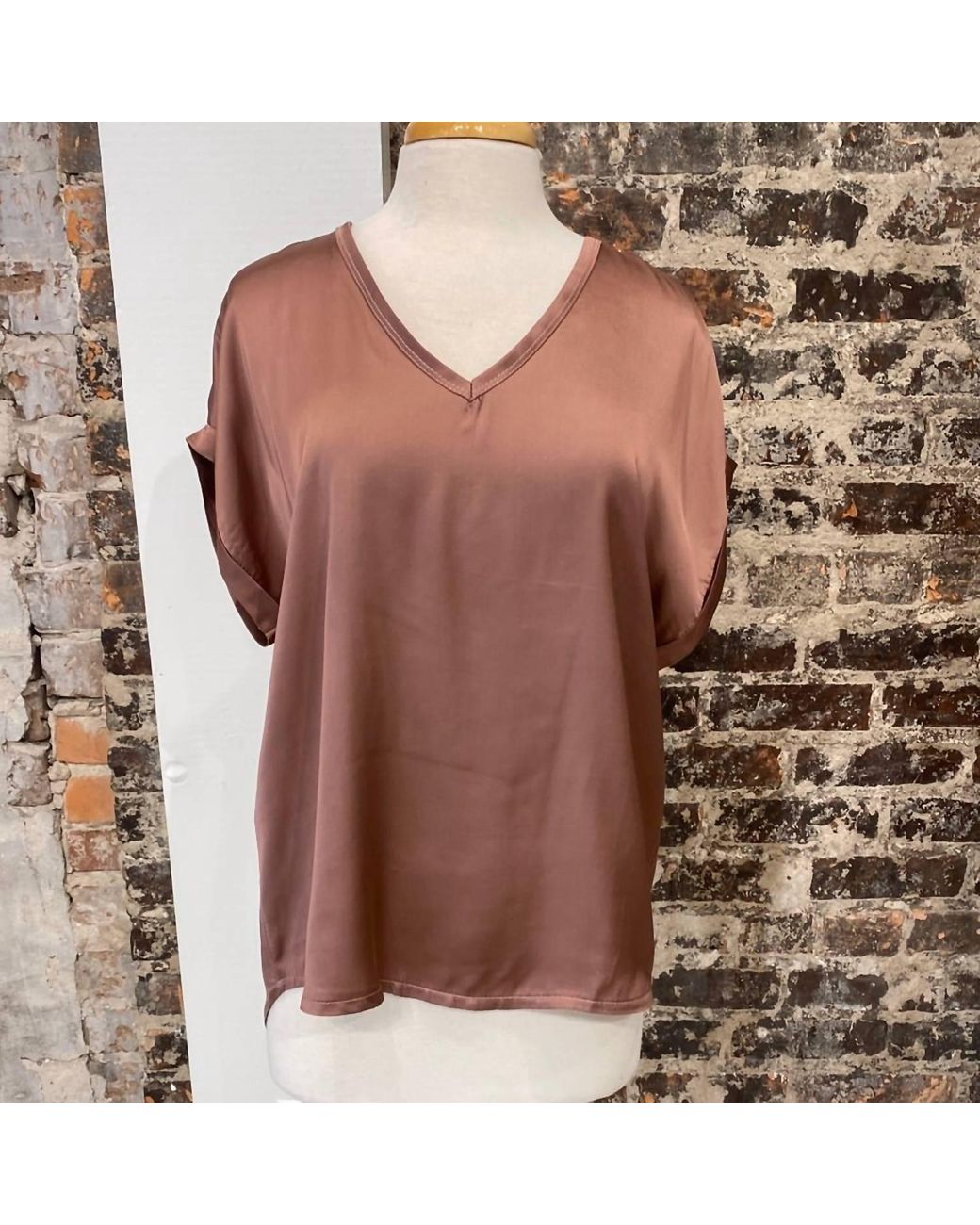 Sofia Collections Brown Tessa Top