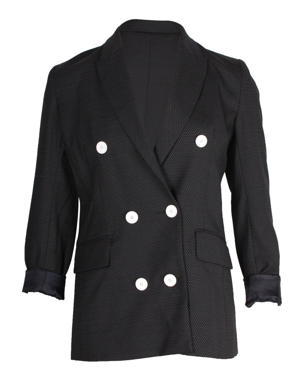Sandro Black Sandro Polka Dot Blazer