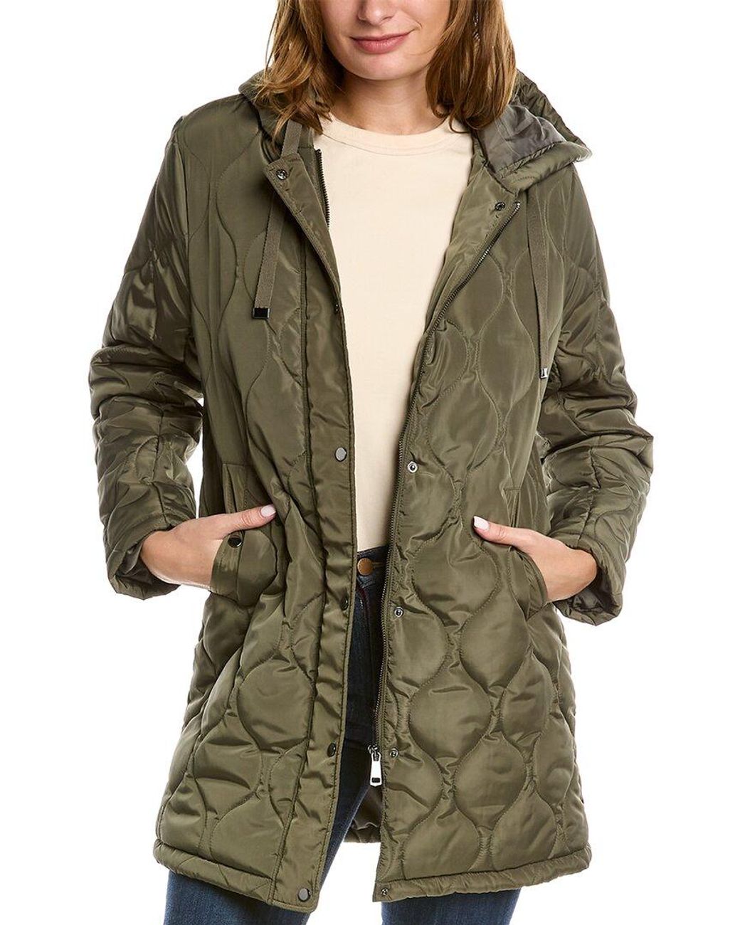 Sebby Quilted Jacket in Green Lyst