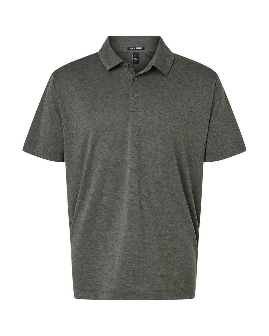 AllPro Gray Performance Mlange Polo for men