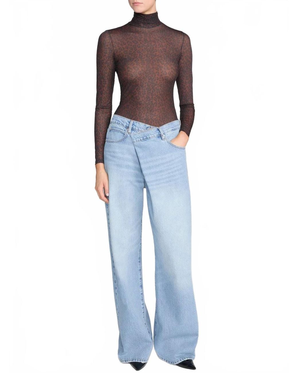 FRAME Blue Pixie Crossover Loose Jean