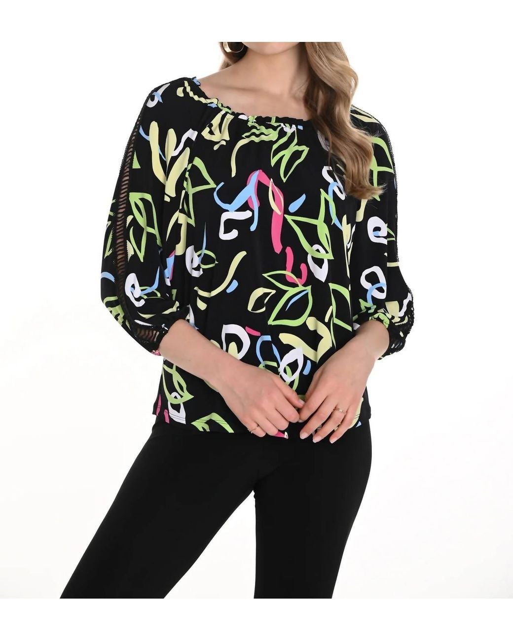 FRANK LYMAN Black Berri Top