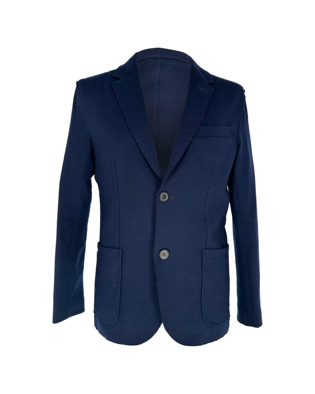 Lanvin Blue Single-Breasted Blazer With Pockets for men