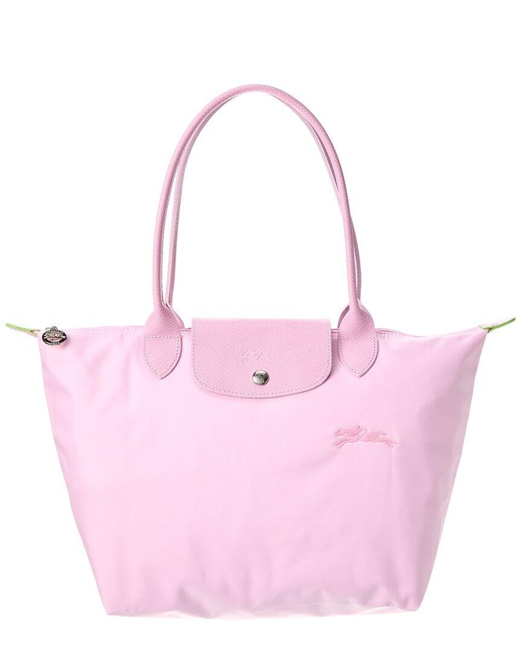 Le Pliage Green M Tote bag Pink - Recycled canvas (L2605919P75)