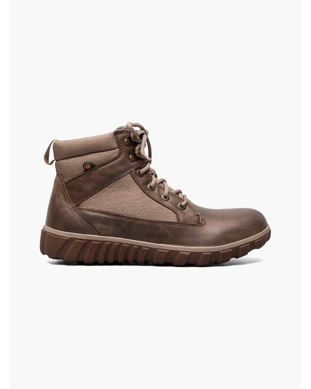 Bogs Brown Classic Casual Lace Boots for men