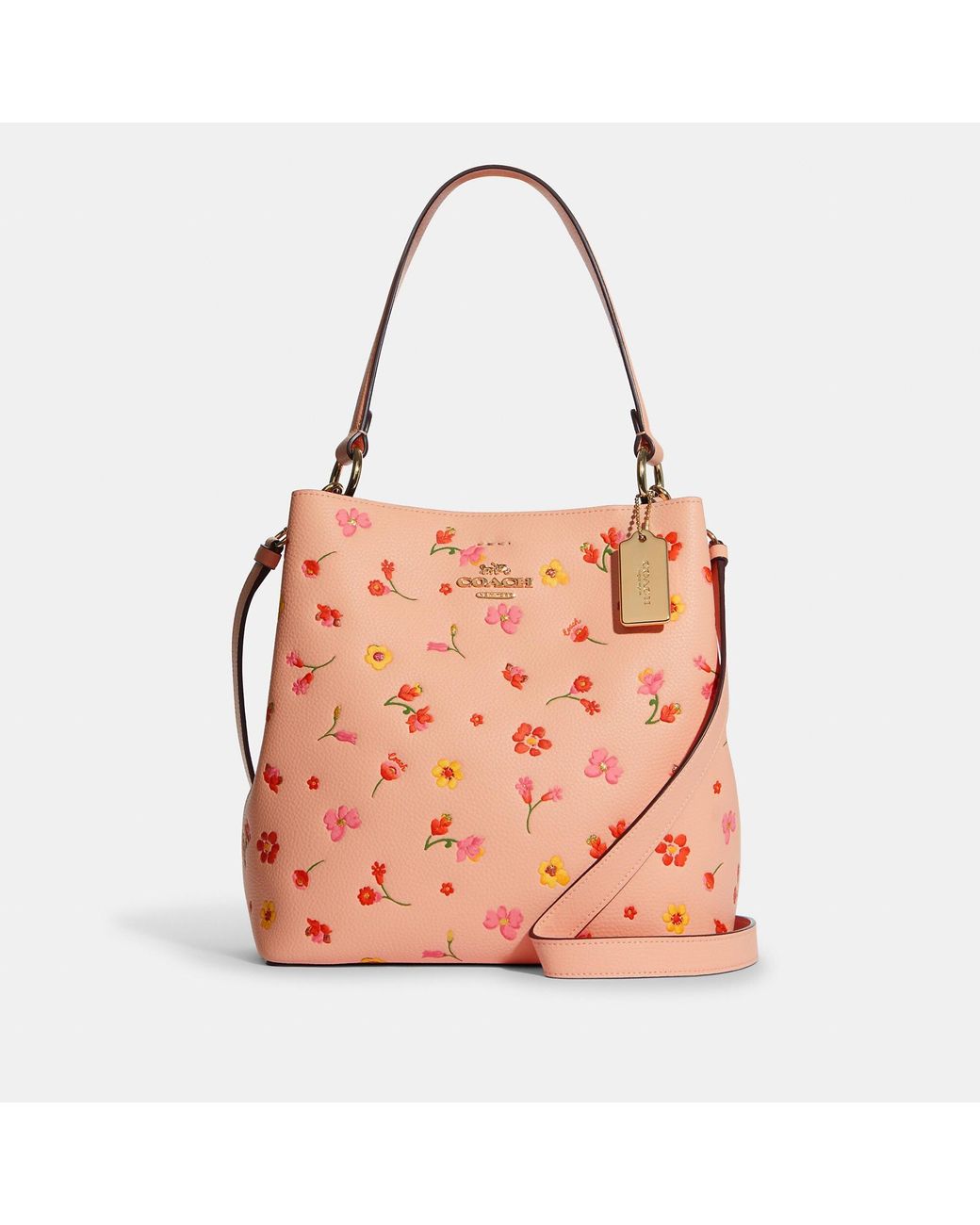 Coach Outlet Town Bucket Bag With Mystical Floral Print in Pink | Lyst