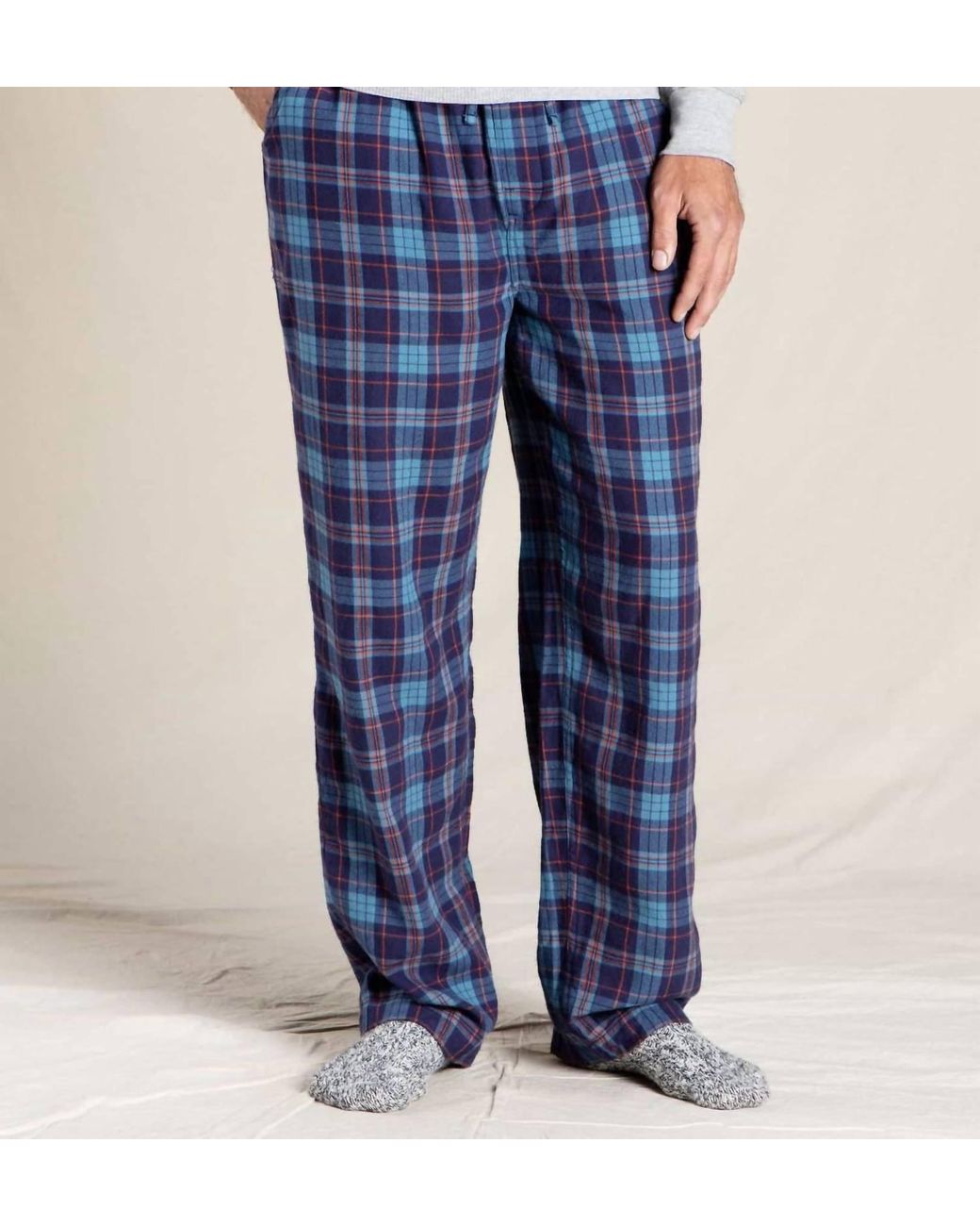 Toad&Co Men's Shuteye Flannel Pant in Blue for Men | Lyst