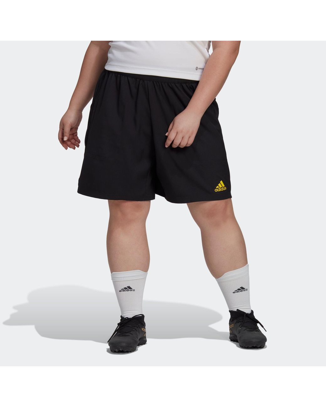 adidas Tiro Rfto High-waisted Downtime Shorts in Black | Lyst