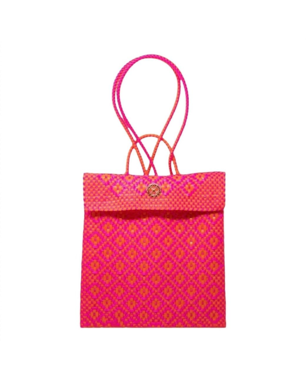 Lolas Bag Pink Native Medium Backpack