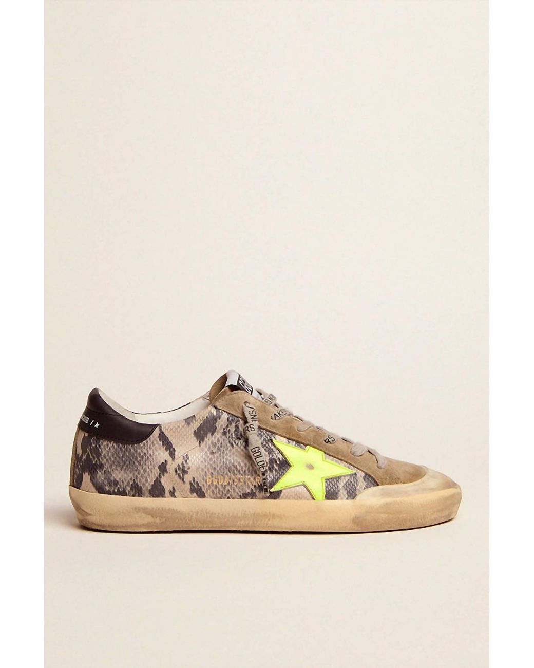 Golden Goose Super Star Python Print Sneaker | Lyst