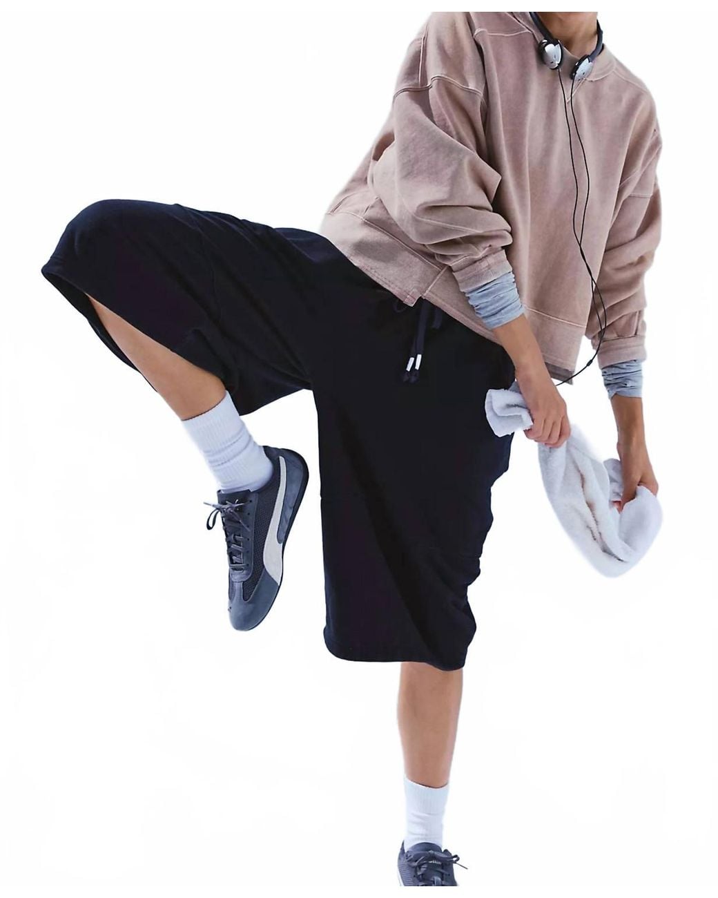 Fp Movement Black Intercept Pullover Sweatshirt