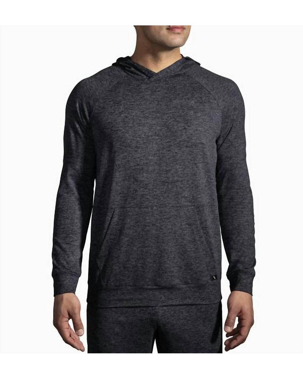 Brooks Blue Luxe Performance Hoodie for men