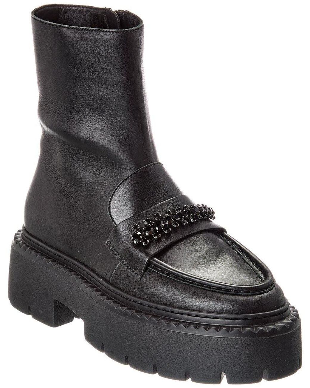 Jimmy Choo Black Bryer Leather Boot