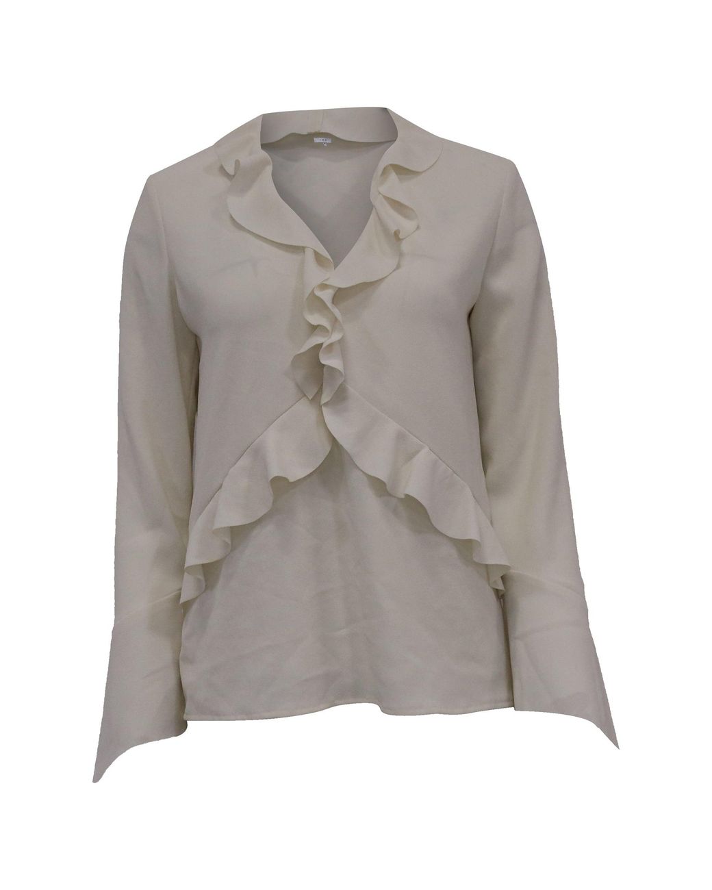 IRO Gray Ruffle Top
