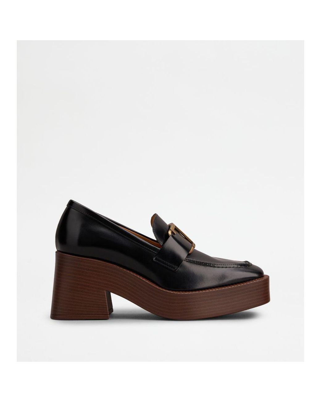 Tod's Brown Platform Loafers