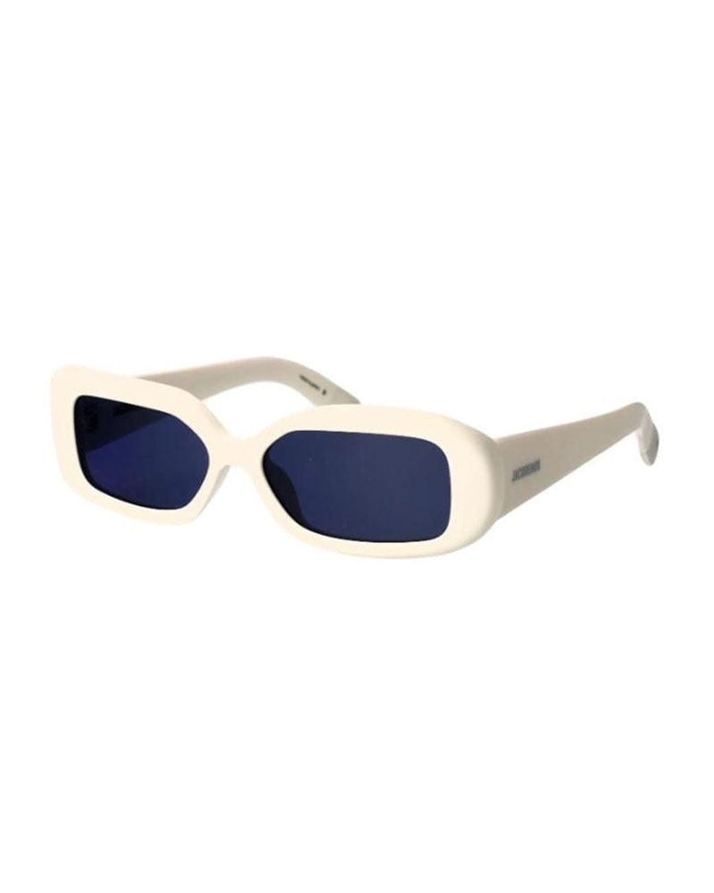 Blue Rectangle Rim Jacquemus Sunglasses Rectangle Full Rim, Frame And Lens Jac/11C2 in ...