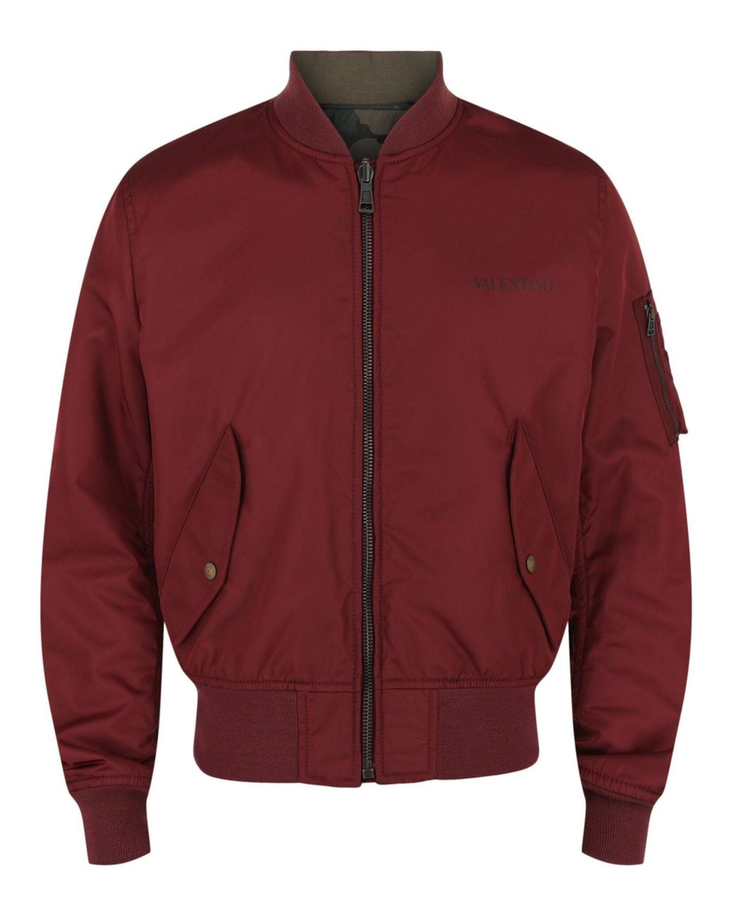 Valentino Red Reversible Bomber Jacket for men