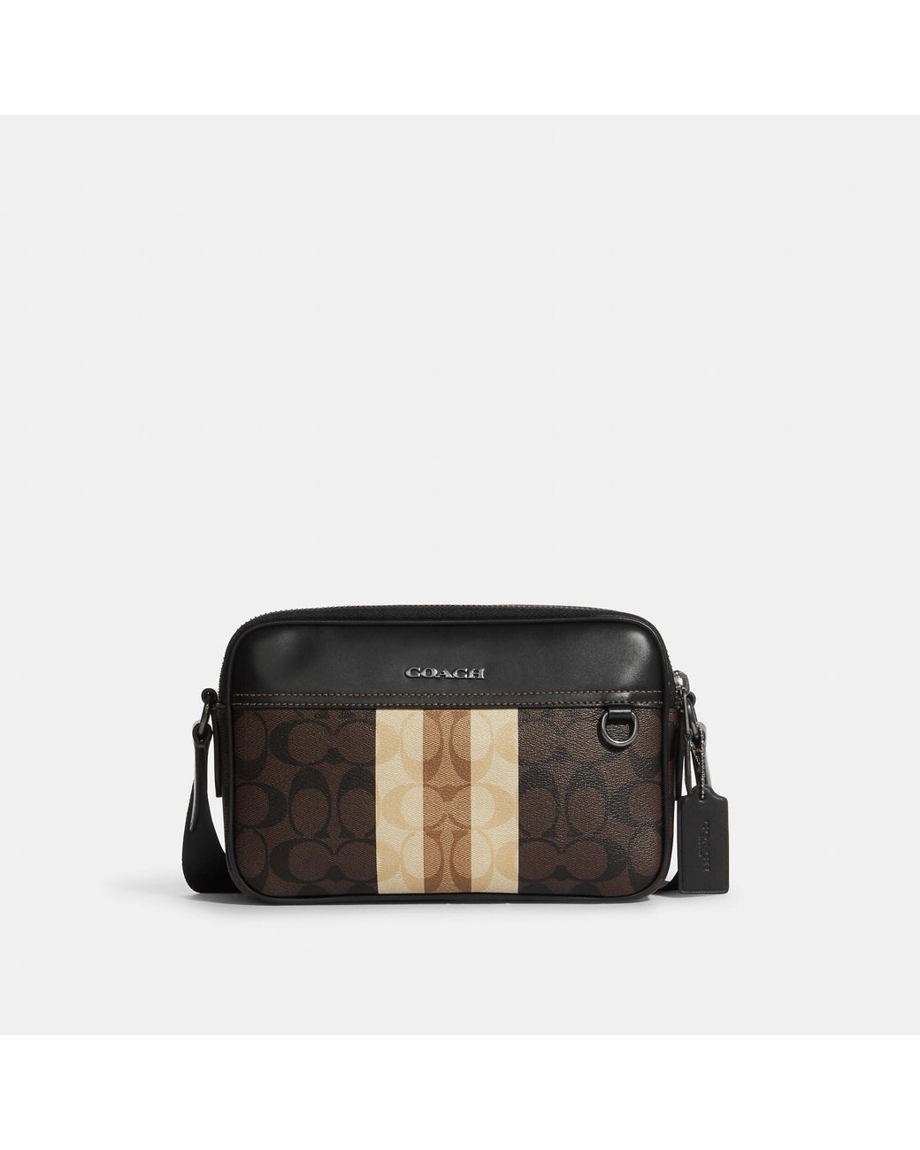 Coach Outlet Graham Crossbody In Blocked Signature Canvas With Varsity