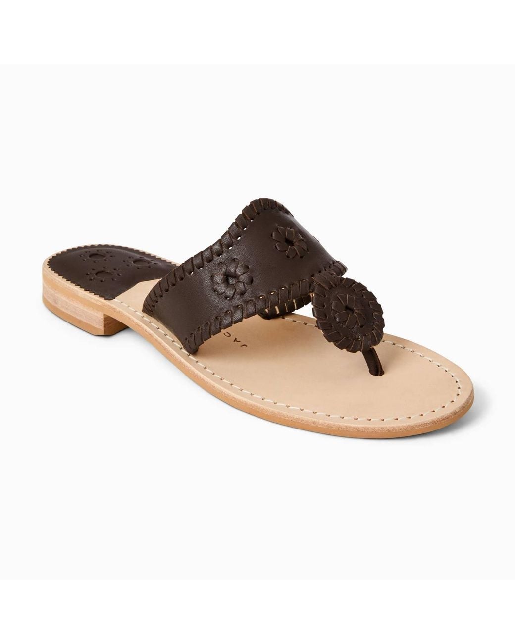 Jack Rogers Brown Original Jacks Flat Sandal