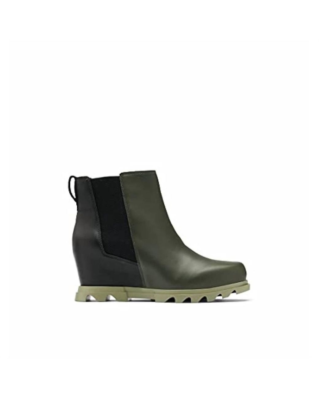 Sorel Joan Of Arctic Wedge Iii Chelsea Boots in Green Lyst