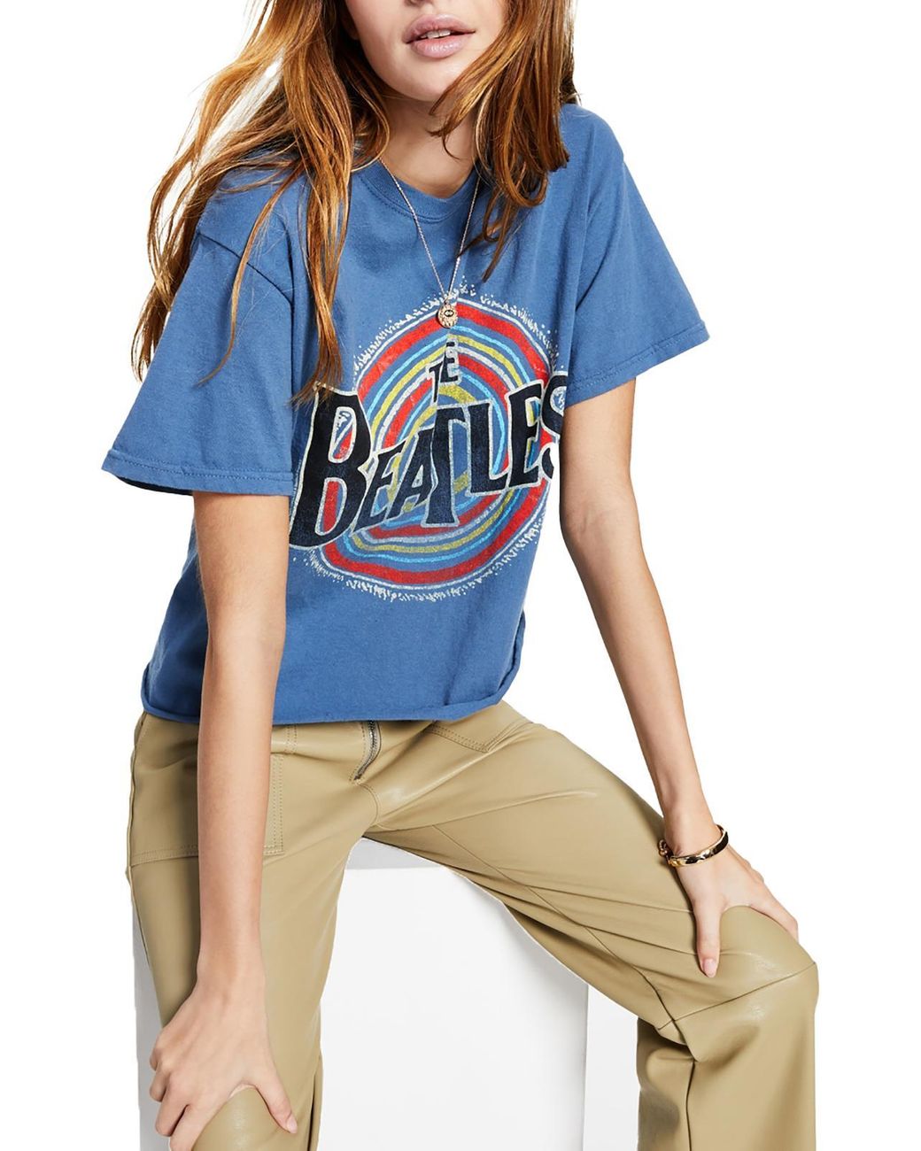 Junk Food Cotton Graphic T-shirt in Blue