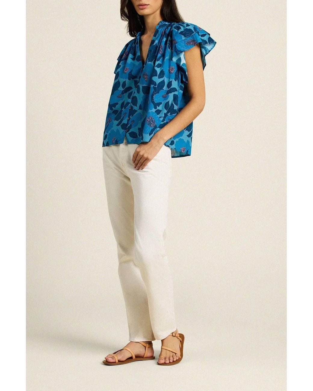 Trovata Blue Violette Blouse