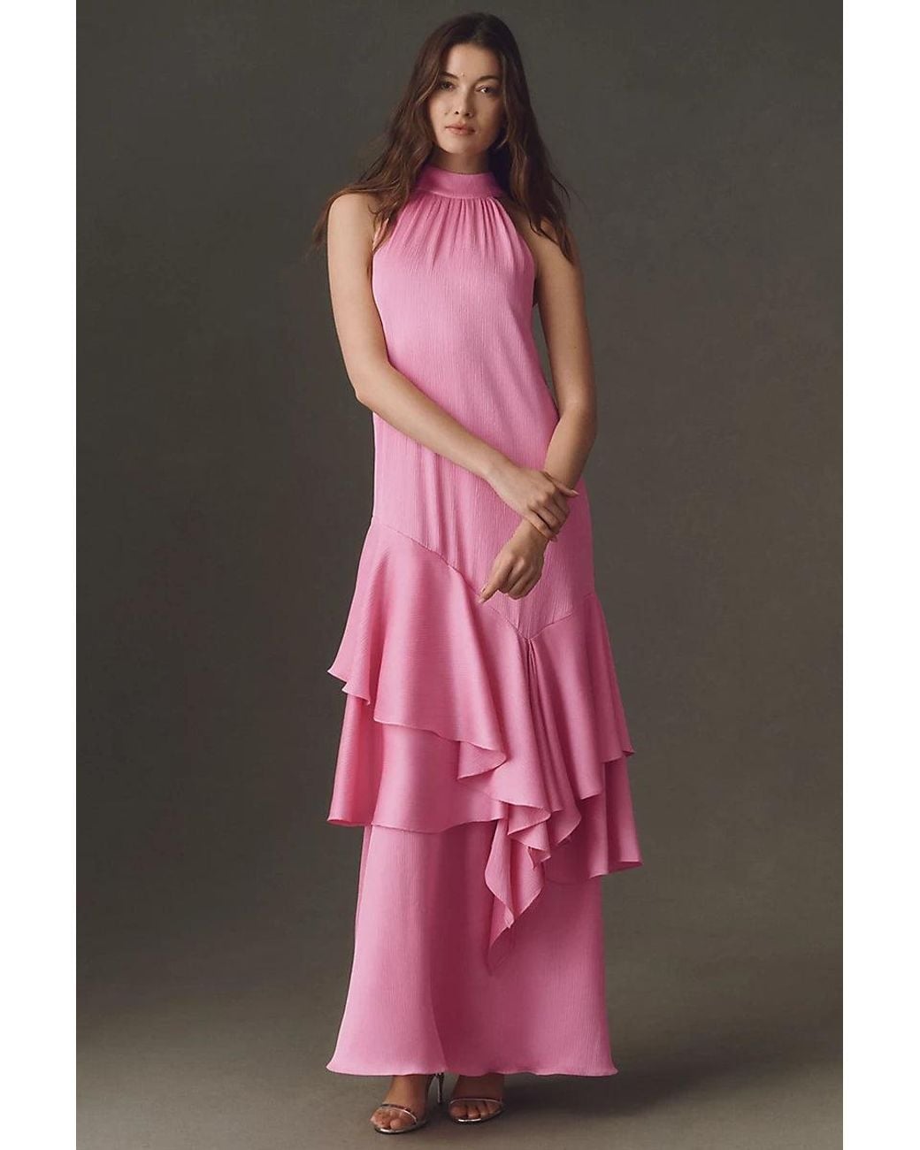 Elliatt Pink Varella Halter Gown