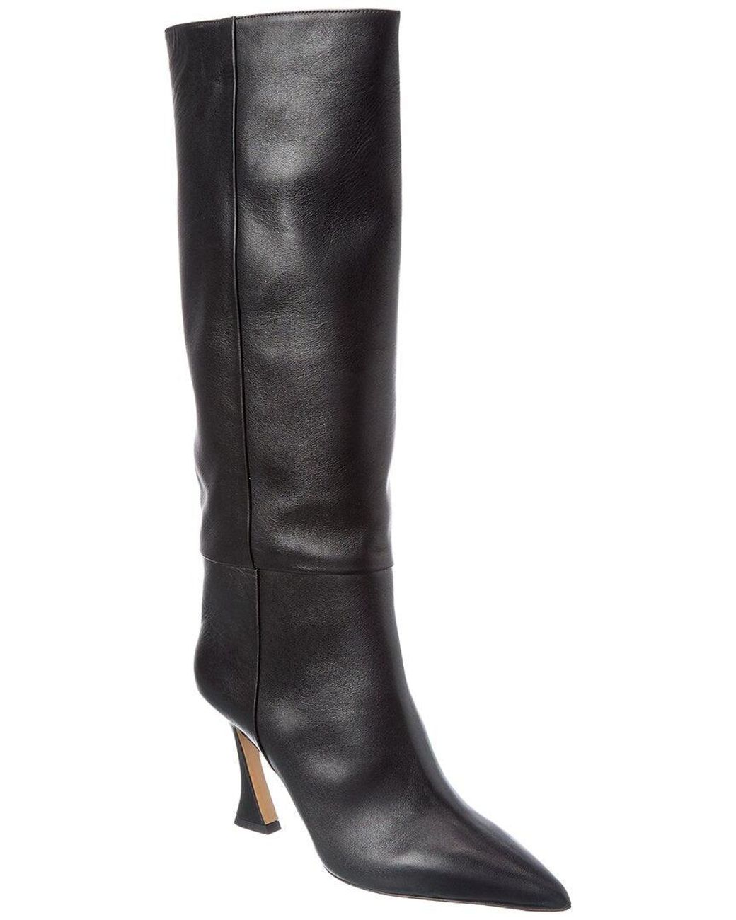 Alexandre Birman Black Brena 85 Leather Knee-High Boot