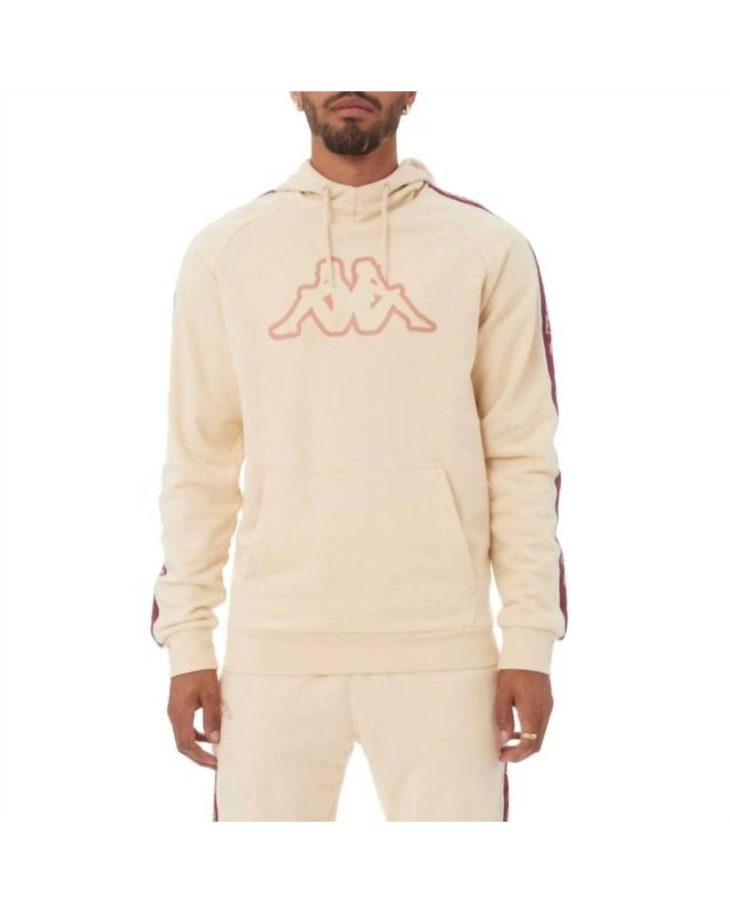 Kappa Logo Tape Apet 2 Hoodie In Multi in Natural for Men | Lyst