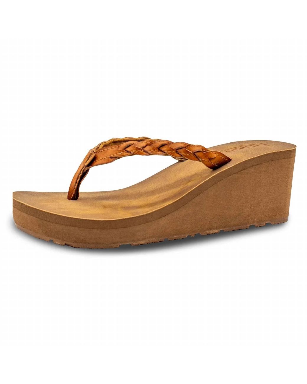 Flojos Brown Nella Wedge Sandal