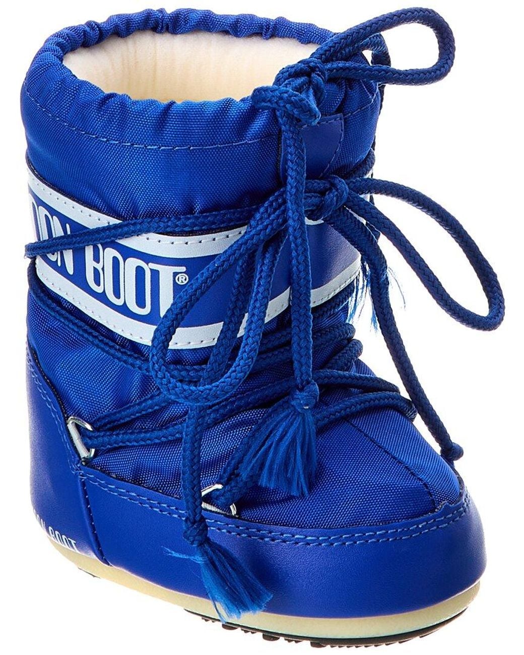 Moon Boot Icon Mini Boot in Blue | Lyst