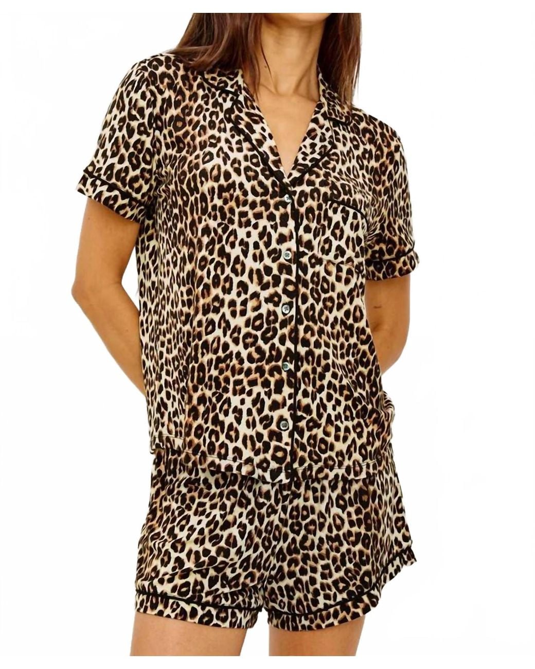 Rails Brown Nessa Leopard Pajama Set