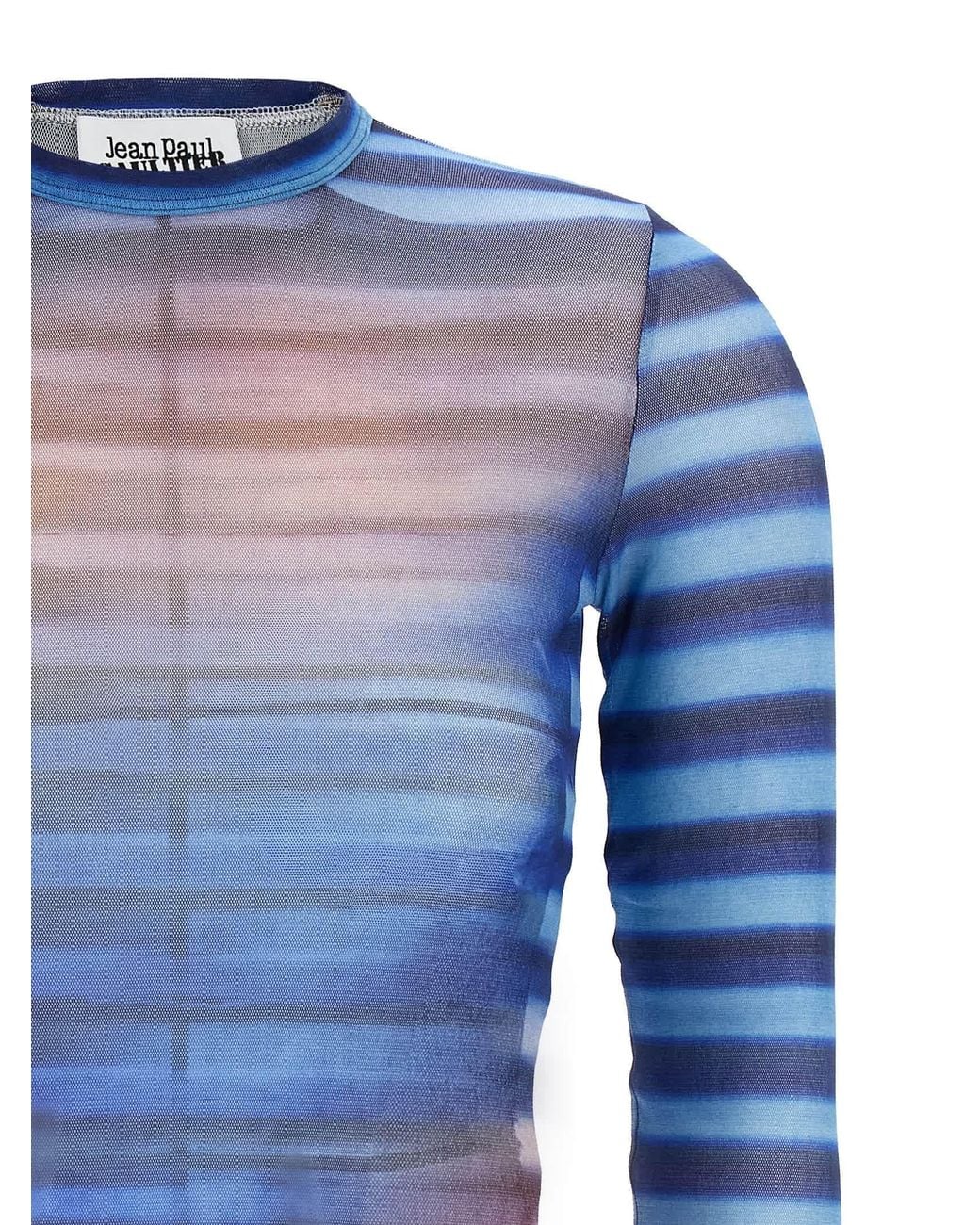 Jean Paul Gaultier Blue Polyamide Pattern Shirt