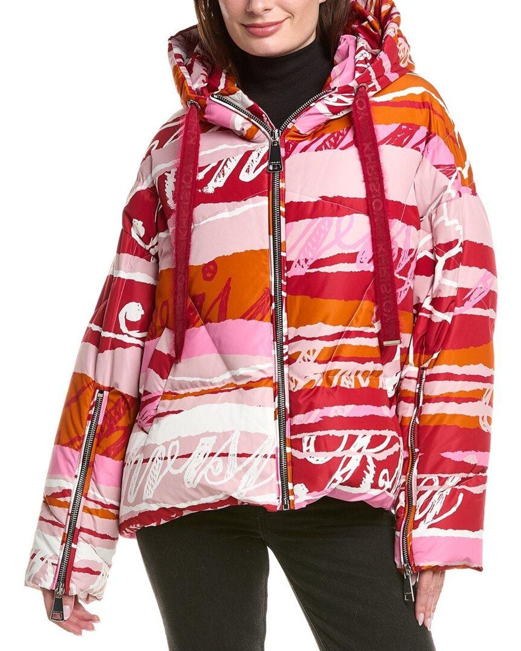 Khrisjoy Red Khris Graffiti Down Jacket