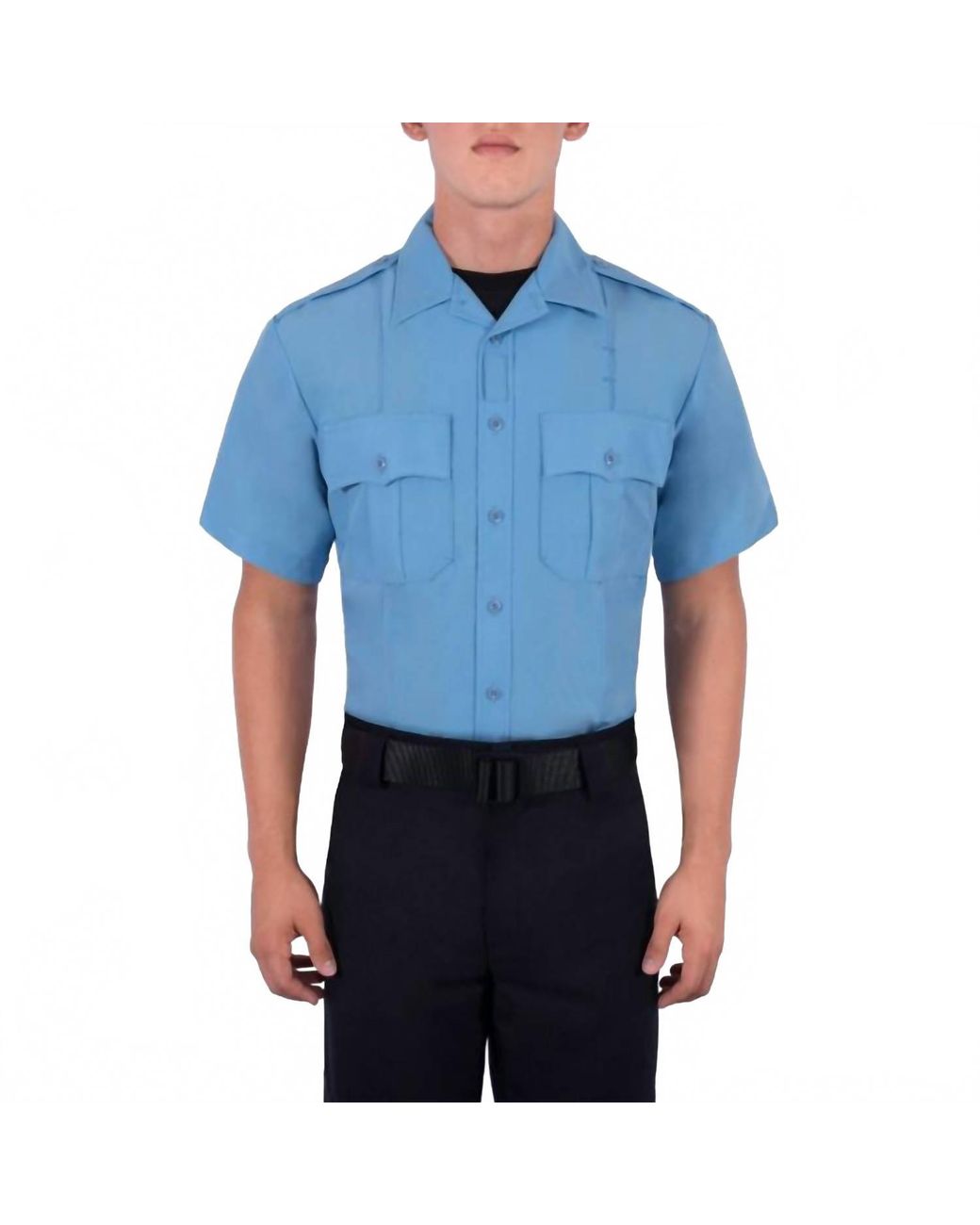 Blauer Blue Short Sleeve Polyester Supershirt for men